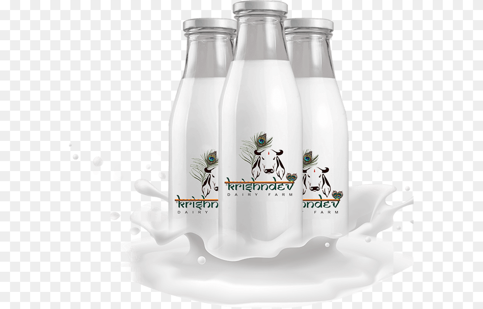 Glass Bottle, Beverage, Dairy, Food, Milk Free Png Download