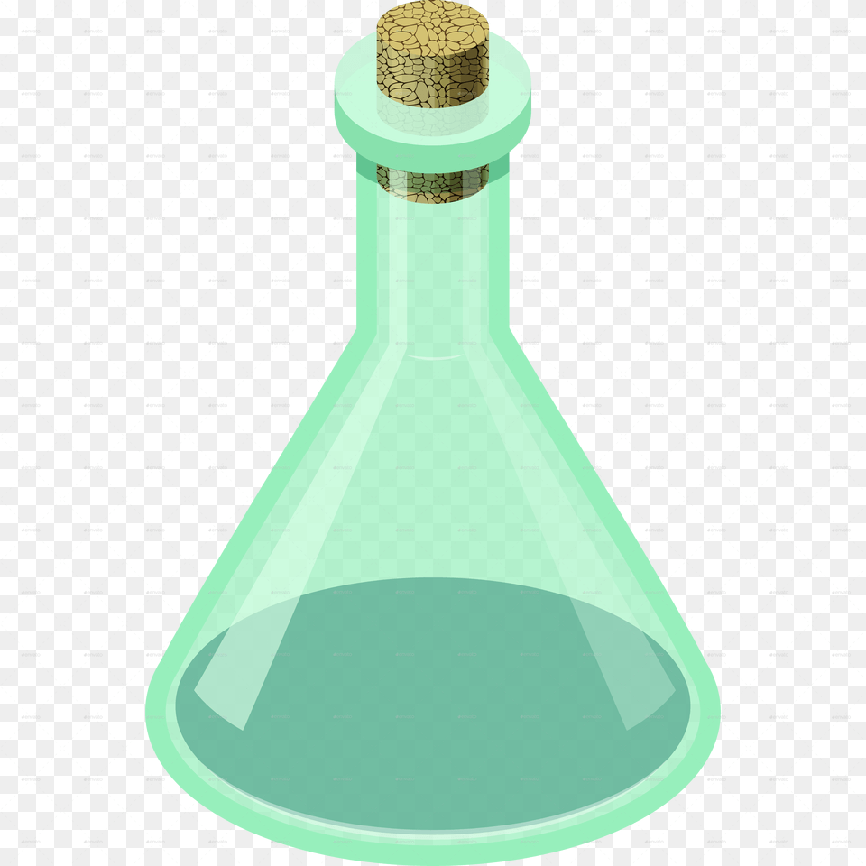 Glass Bottle, Cone, Jar Png Image
