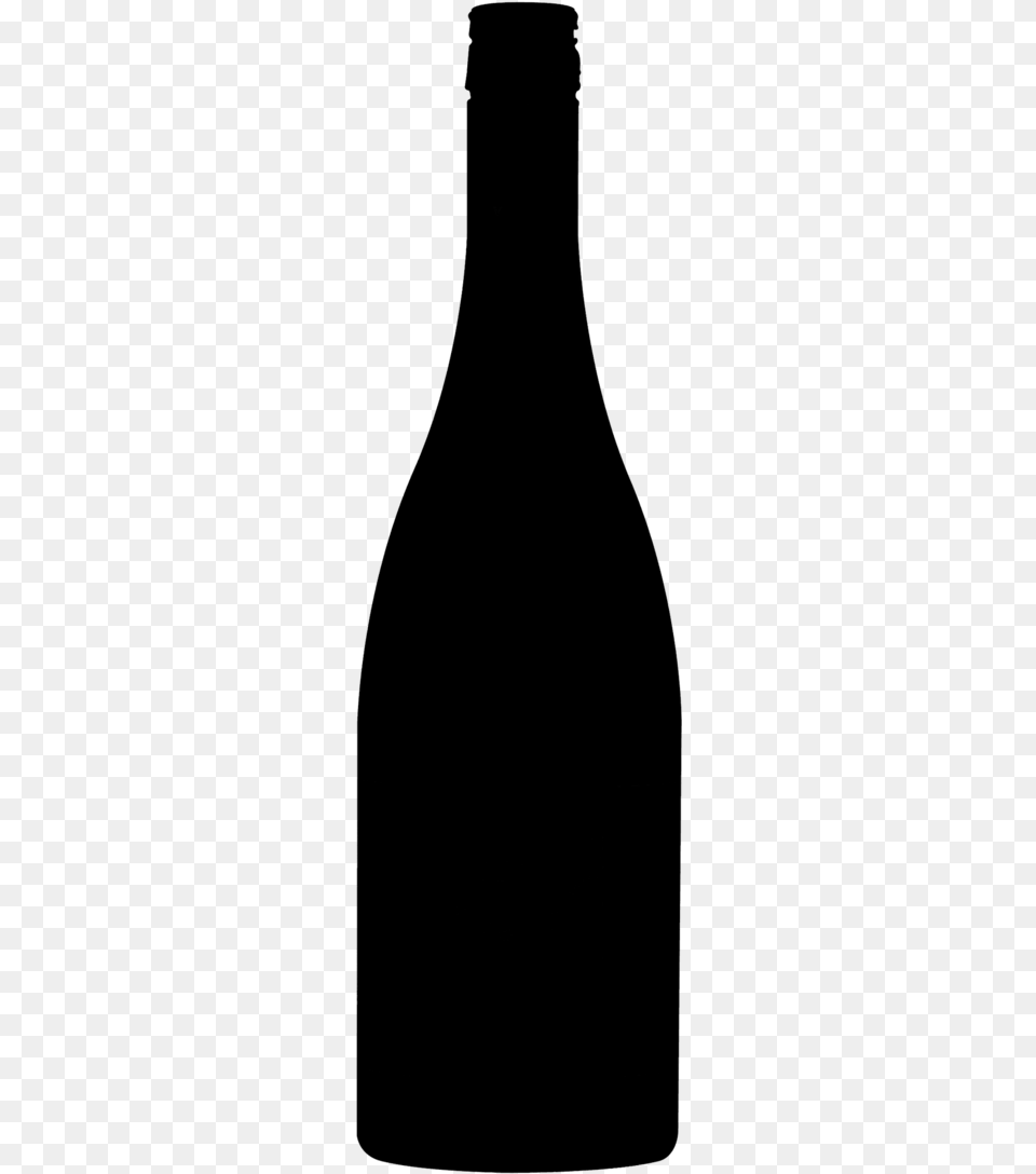 Glass Bottle Clipart Glass Bottle Champagne Wine Beer Bottle Black, Gray Free Png Download