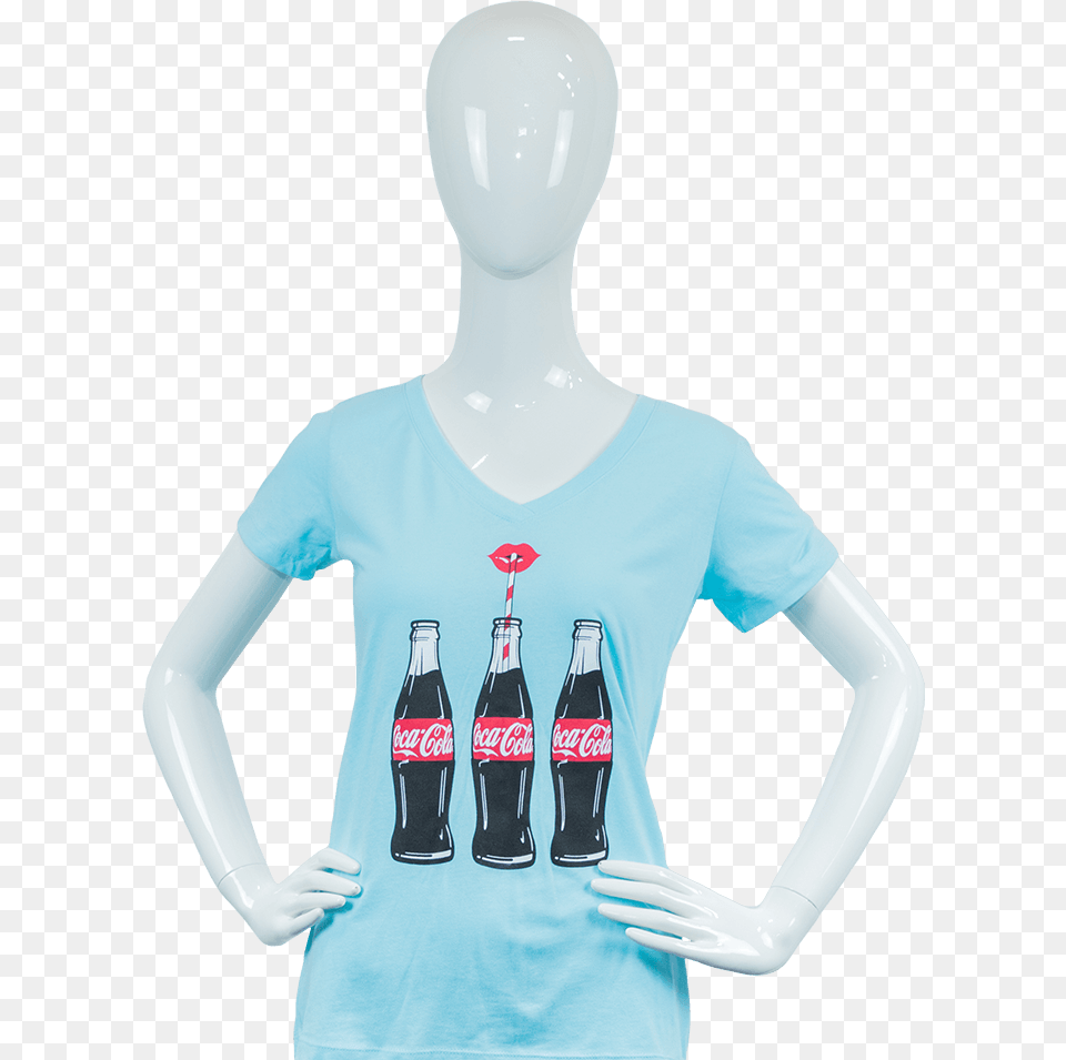 Glass Bottle Download Coca Cola, T-shirt, Clothing, Adult, Person Free Transparent Png