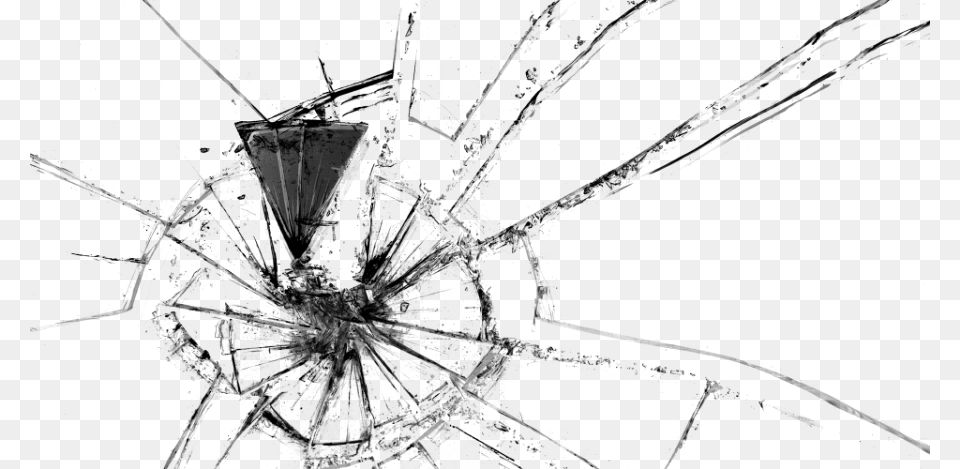 Glass Brokenglass Broken Shattered Brokenwindow Freetoedit Breaking Glass Effect, Gray Png Image