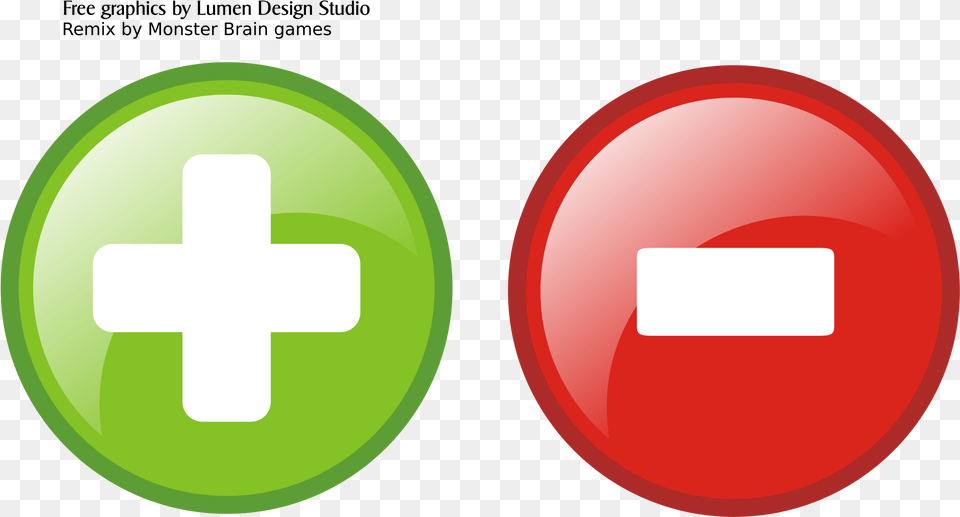 Glass Buttons Remix Clip Arts Green Plus Red Minus, Symbol, First Aid Png