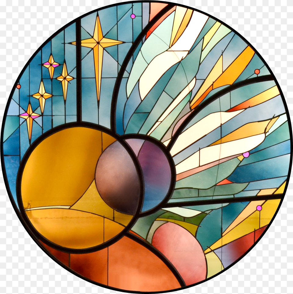 Glass Circle Church Circle Stained Glass, Art, Stained Glass Free Transparent Png