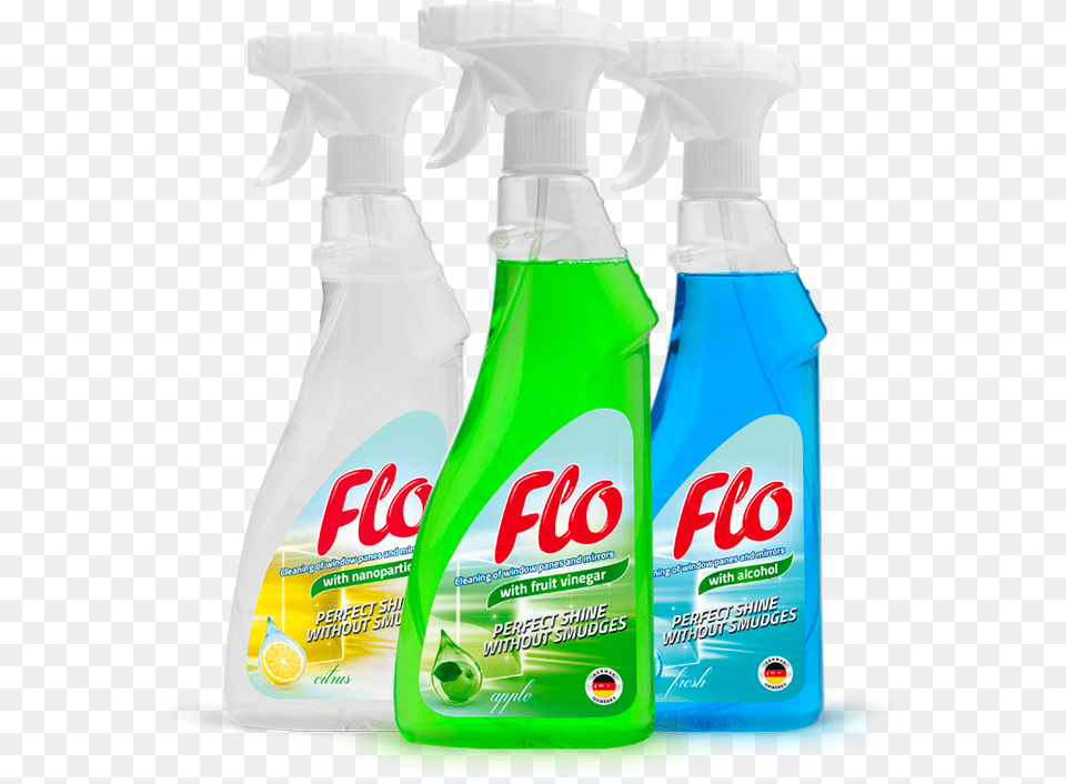 Glass Cleaner Flo Cleaning Liquid For Window Panes Flo Cleaner, Person, Tin, Bottle, Shaker Free Png