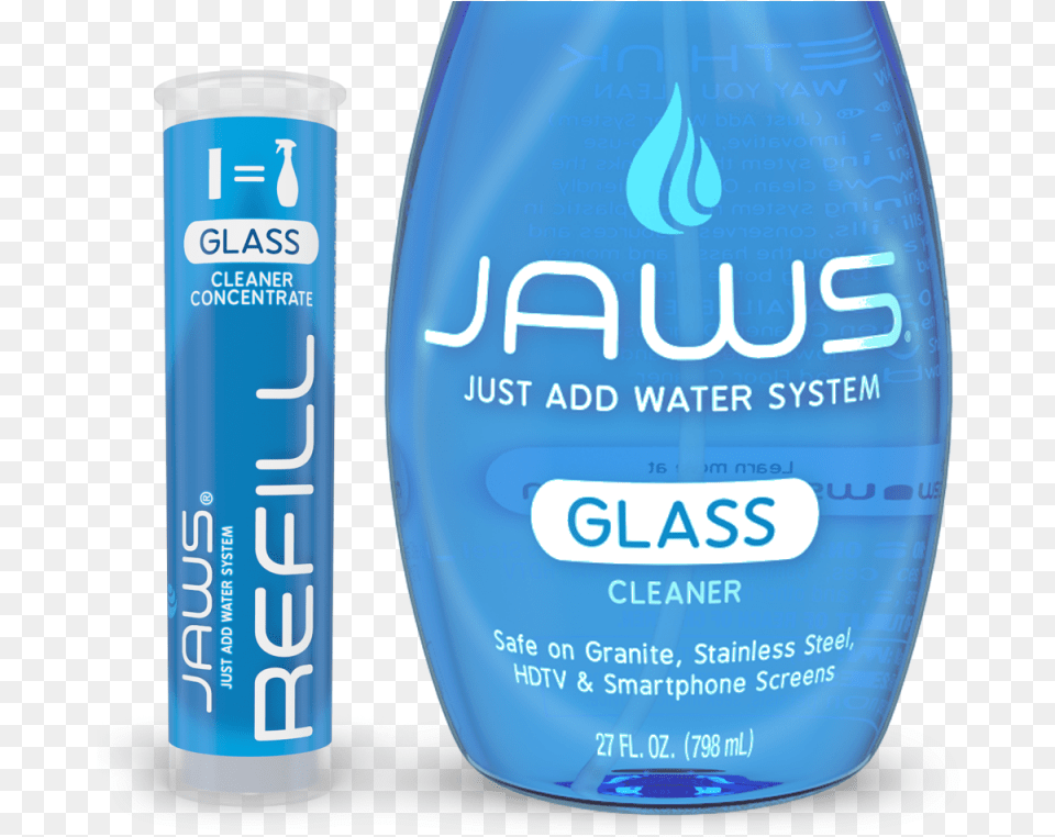 Glass Cleaner Jaws Glass Cleaner, Bottle, Can, Tin Free Png Download