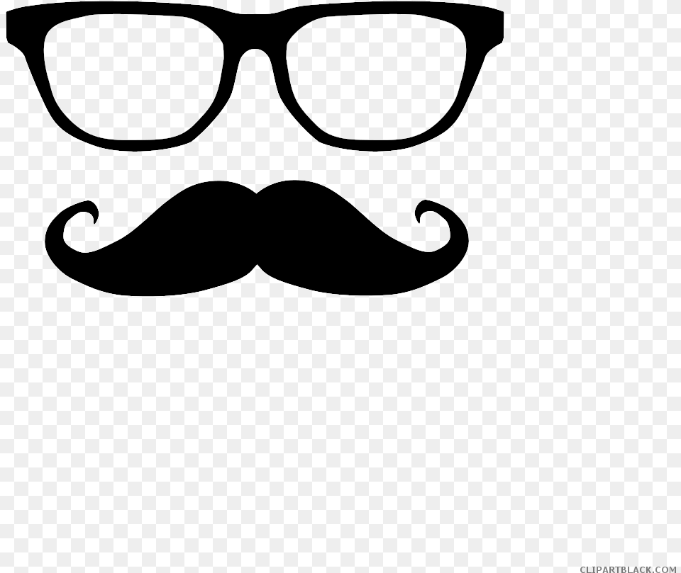 Glass Clipart Hipster Glass Glass And Beard, Face, Head, Mustache, Person Free Png
