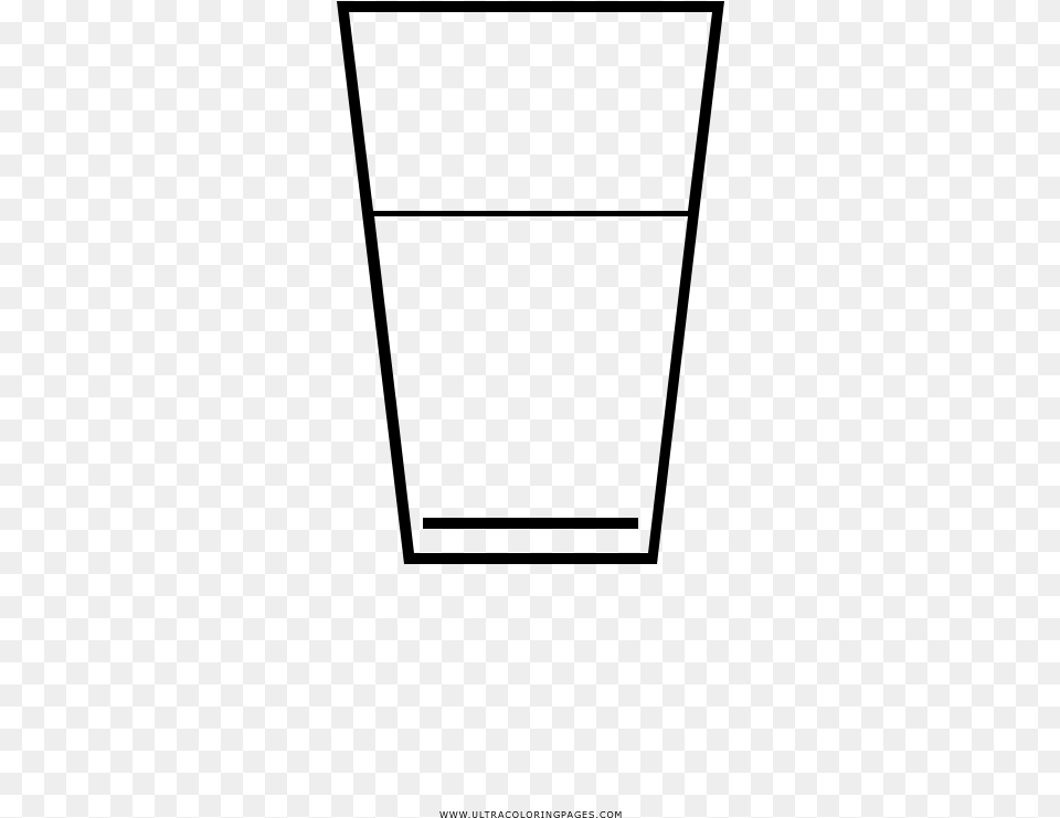 Glass Cup Coloring, Gray Free Png