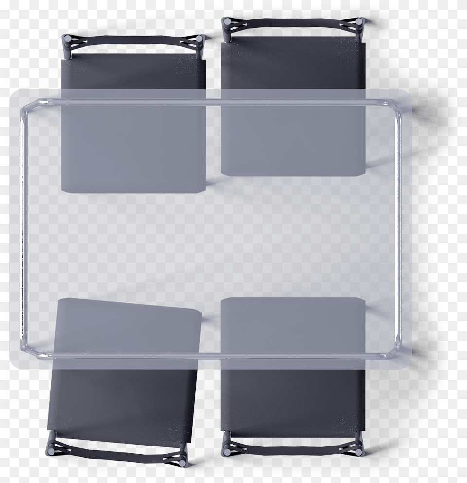 Glass Dining Table Top View, Shelf, Furniture, Bag Free Png