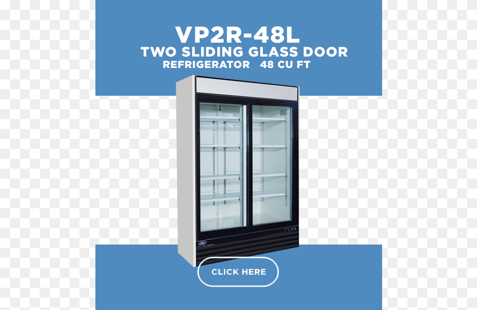Glass Door Merchandiser Refrigerator Two Door Refrigerator, Device, Appliance, Electrical Device Png Image