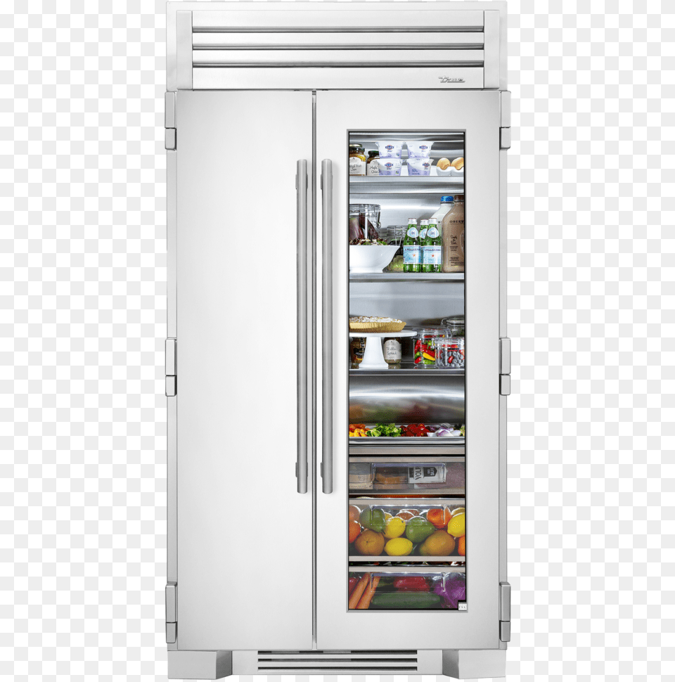 Glass Door True 42 In Stainless Kitchen, Appliance, Device, Electrical Device, Refrigerator Free Png Download