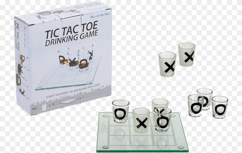 Glass Drinking Game Out Of The Blue Ludo Drinking Game, Cup, Box, Text, Beverage Free Png