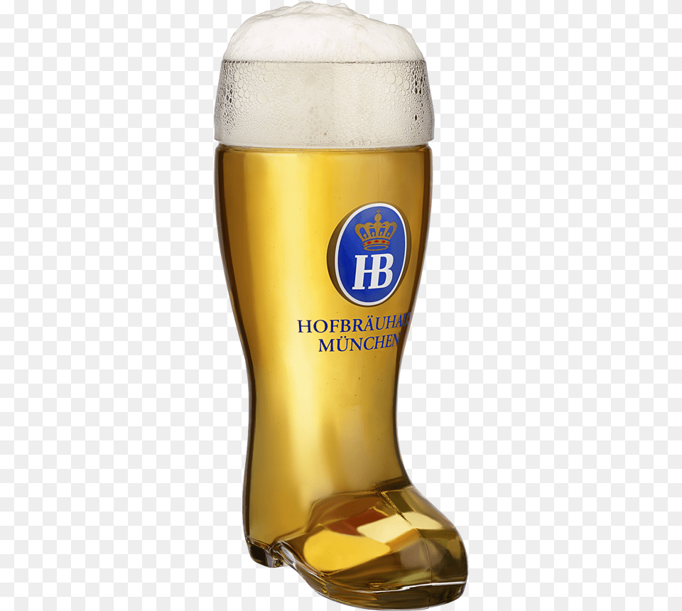 Glass German Beer Boot, Alcohol, Beer Glass, Beverage, Liquor Free Transparent Png