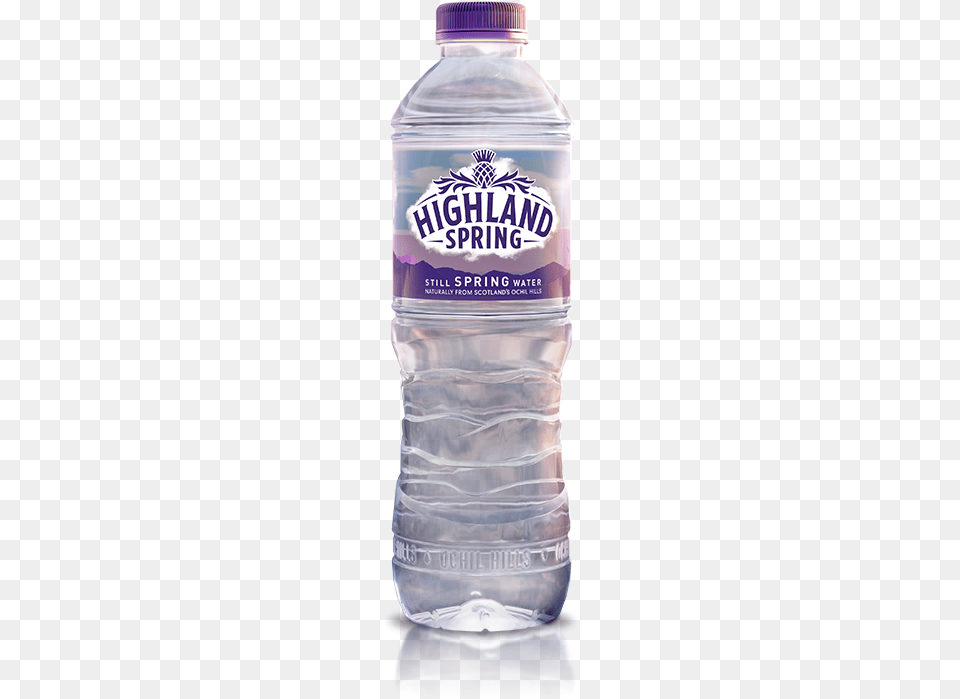 Glass Highland Spring Still Water Sport Pack, Beverage, Bottle, Mineral Water, Water Bottle Free Png Download