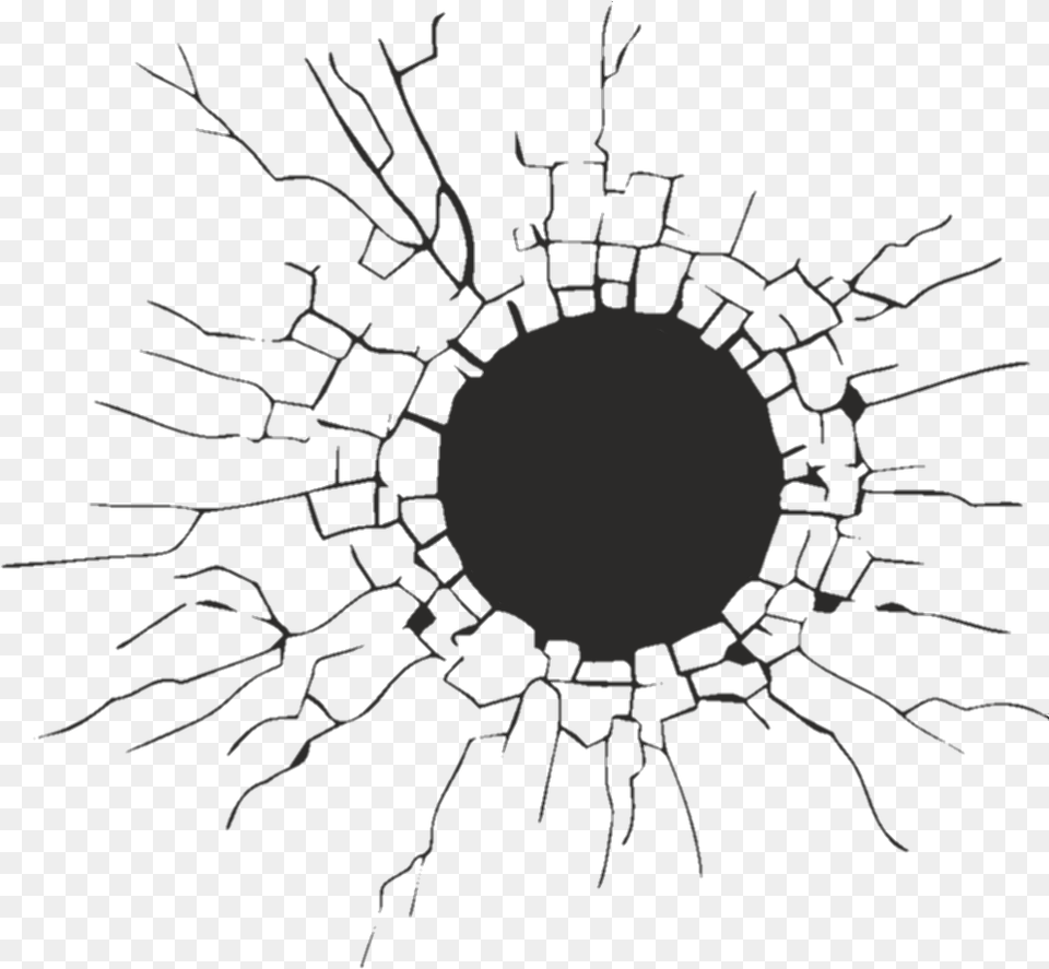 Glass Hole Cracking Cracks Crack, Outdoors, Art, Animal, Giraffe Free Png