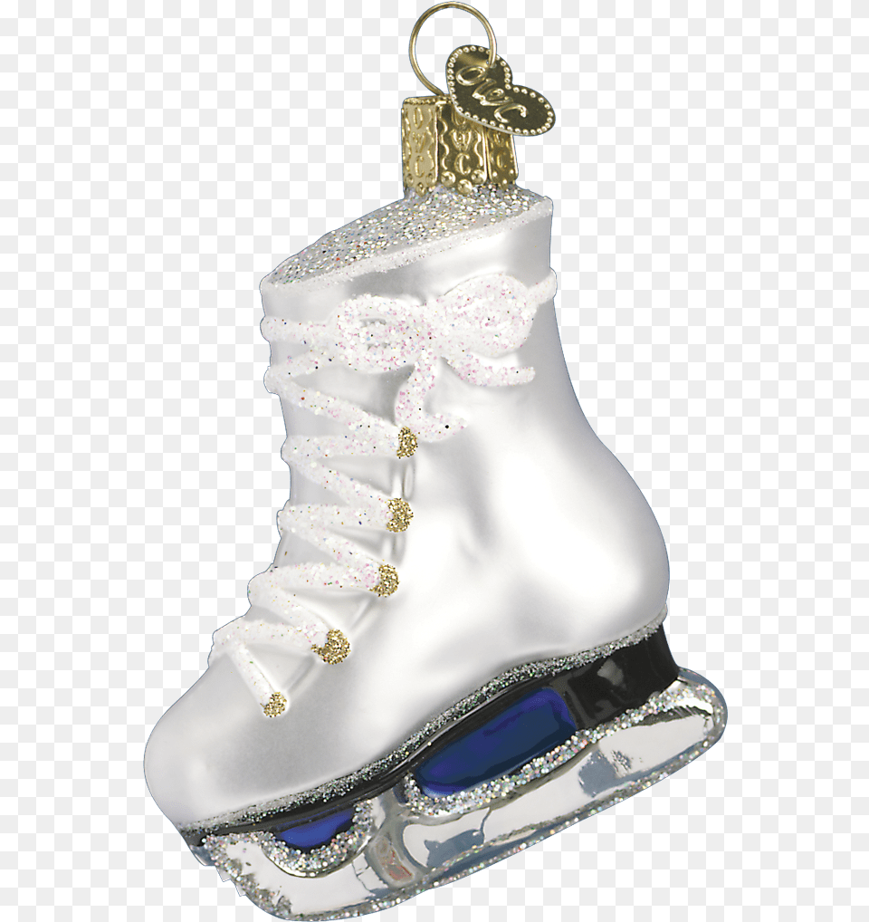 Glass Ice Skate Ornament, Footwear, Clothing, Shoe, Sneaker Free Transparent Png