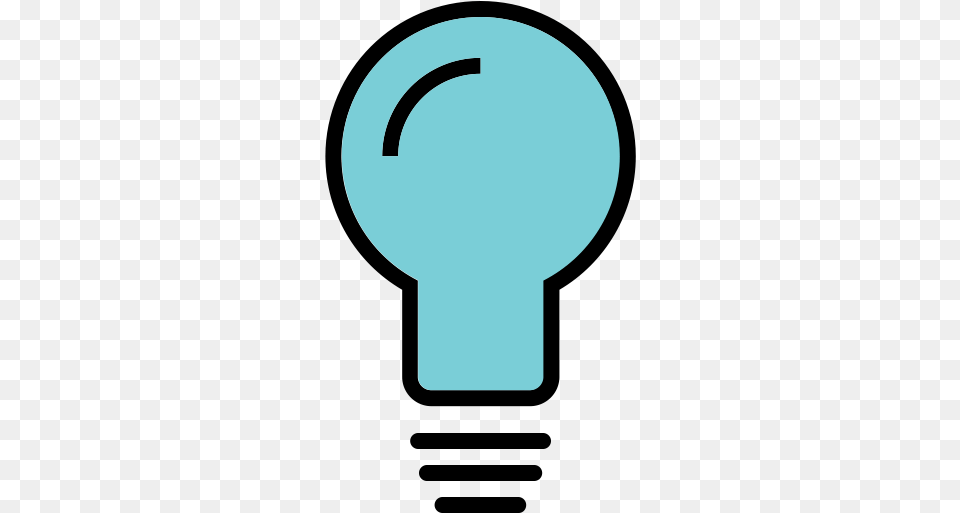 Glass Idea Lamp Light Show Think Icon Blue Lamp Idea, Lighting, Key Free Png
