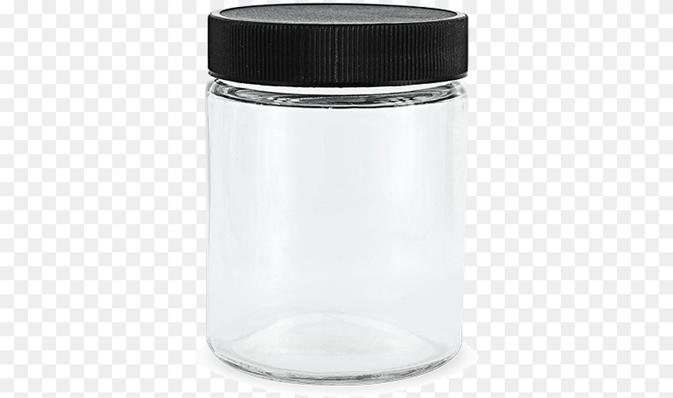 Glass Jars With Lids Black 18oz Glass Jar Premium Glass Jar Black Lid, Bottle, Shaker Free Png Download