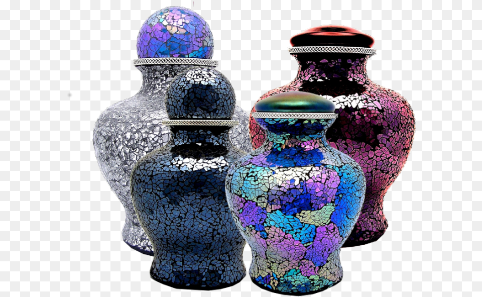 Glass Mosaic Ashes Urn, Porcelain, Art, Jar, Pottery Png