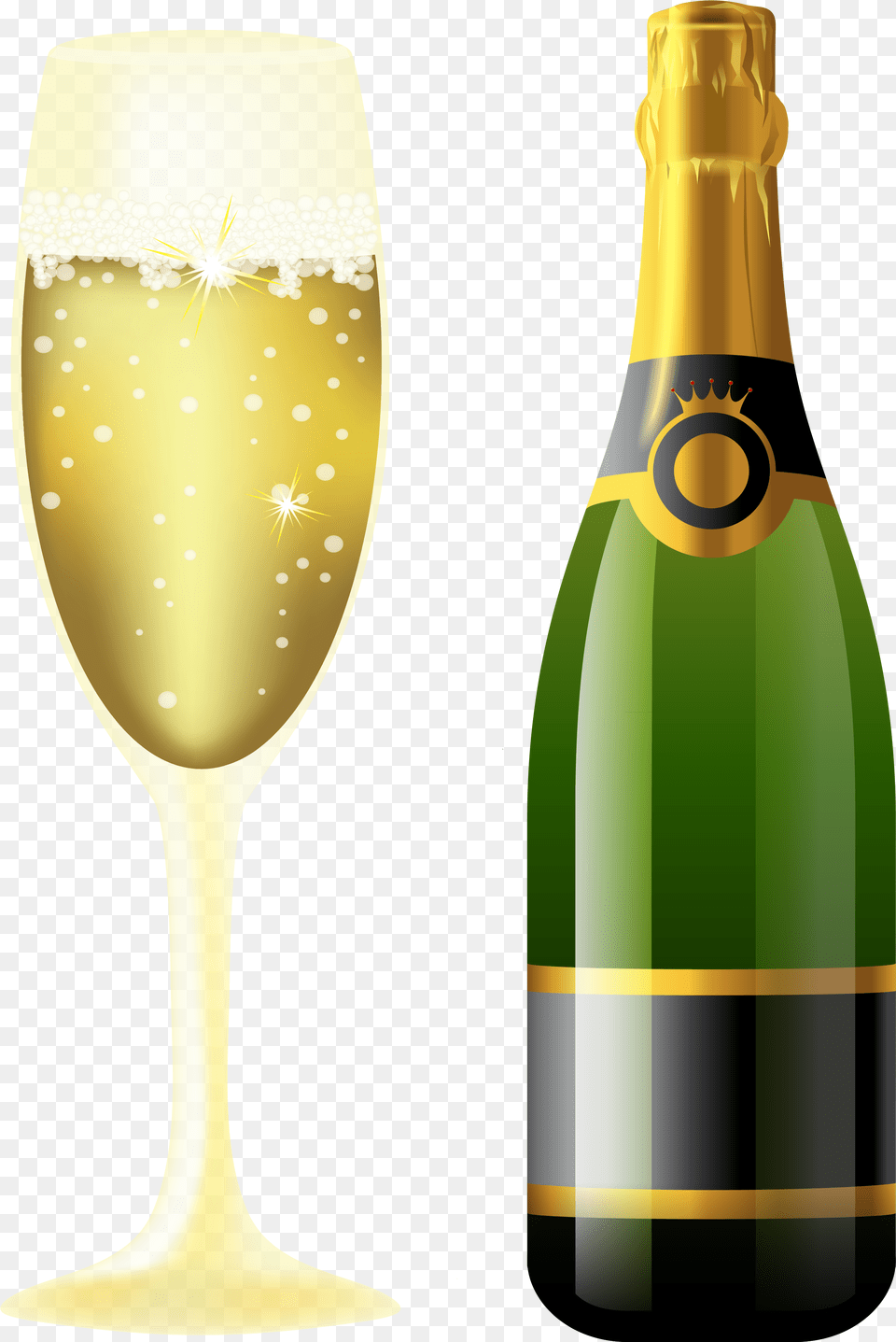 Glass Of Champagne Glass And Wine, Alcohol, Wine Bottle, Liquor, Bottle Free Transparent Png