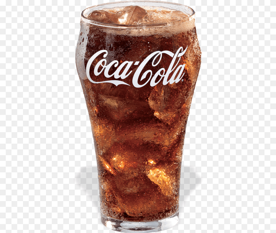 Glass Of Coke Coca Cola Glass, Beverage, Soda, Alcohol, Beer Free Png Download