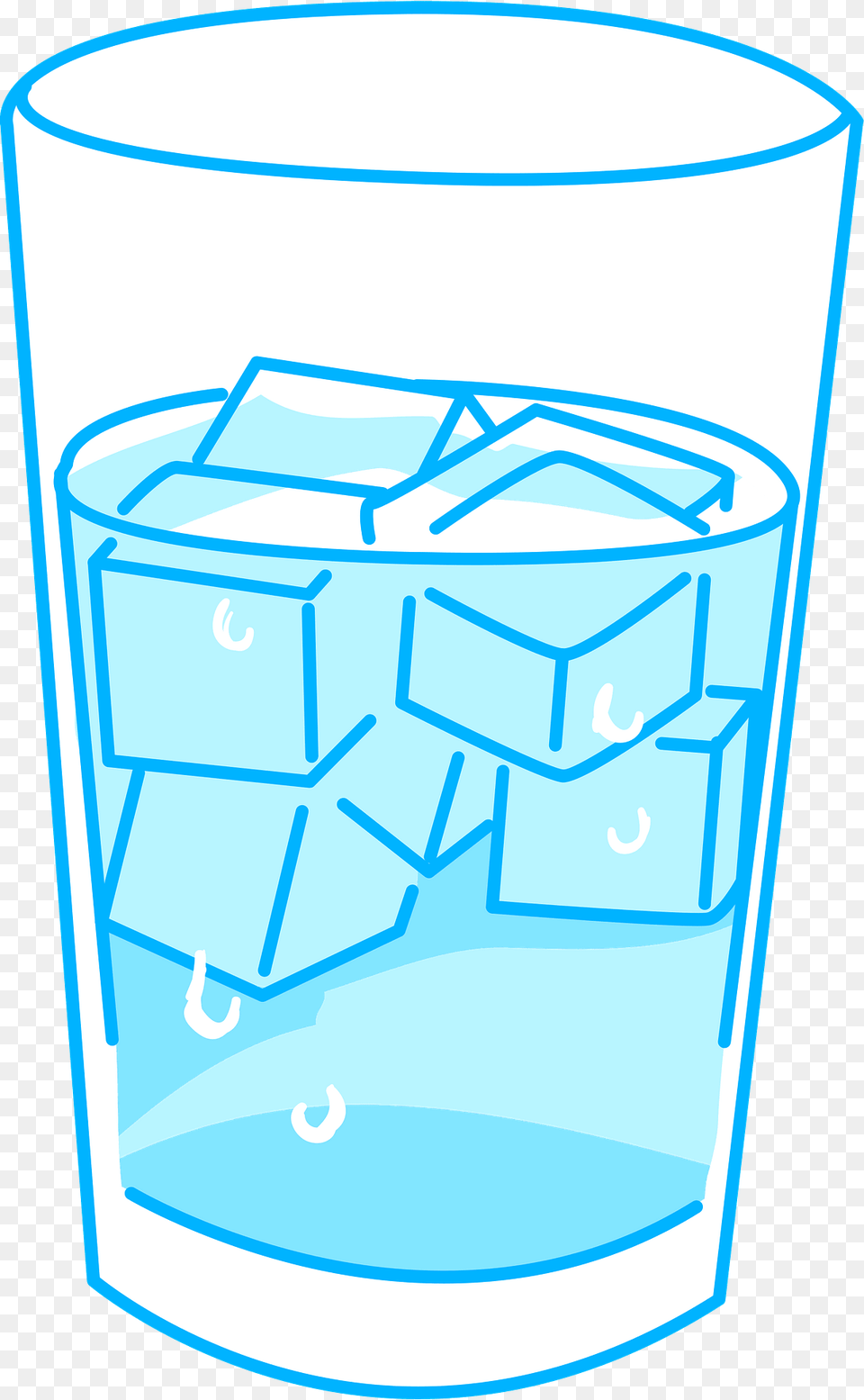 Glass Of Ice Water Clipart, Cylinder Png