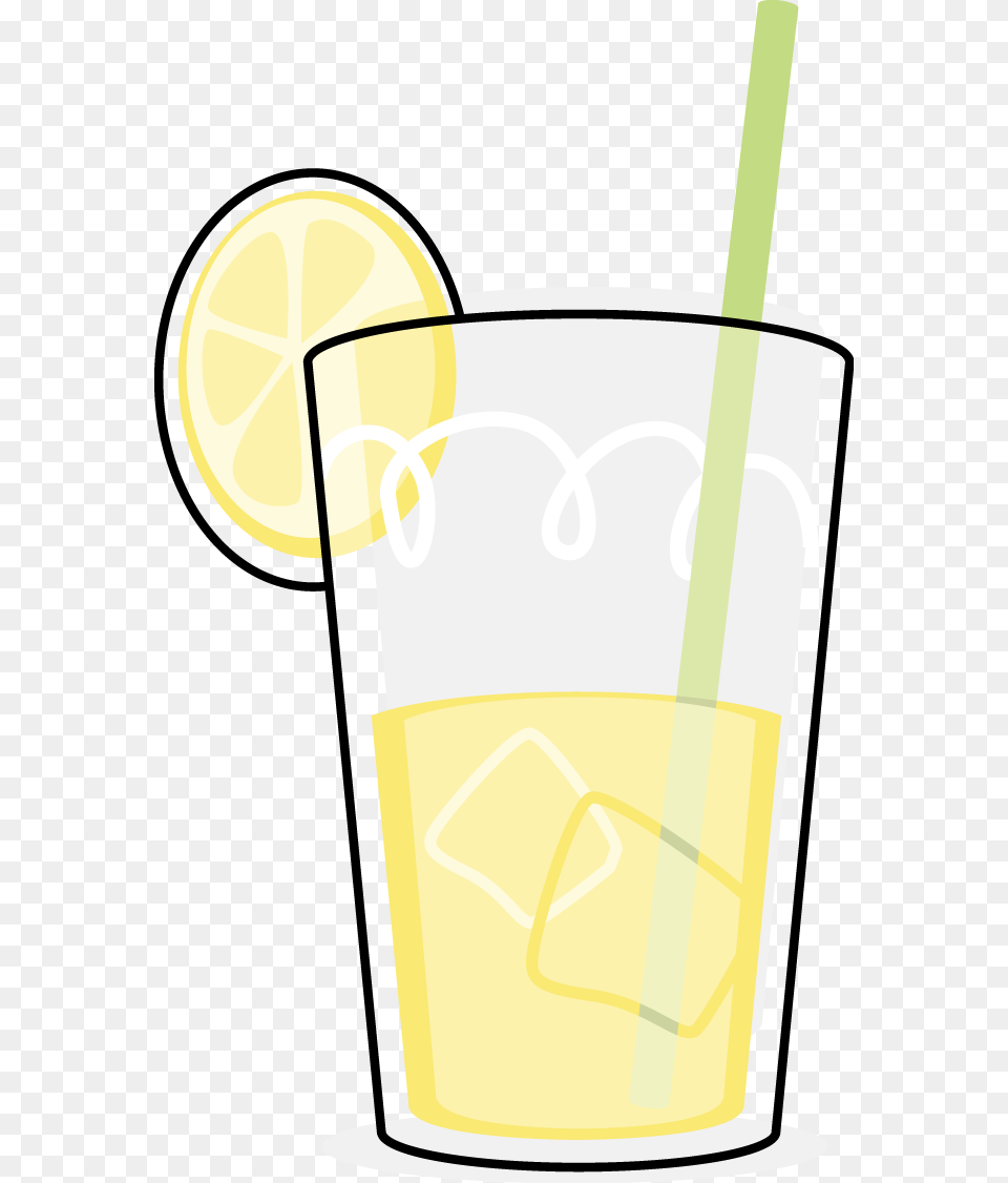 Glass Of Ice Water Clipart, Beverage, Lemonade Png Image