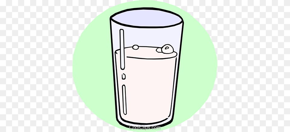 Glass Of Milk Royalty Vector Clip Art Illustration, Cylinder, Disk Png