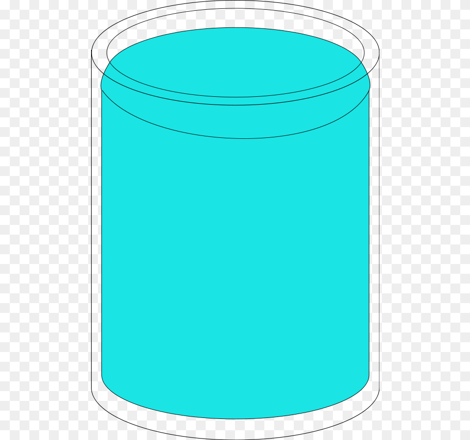 Glass Of Water Large Size, Cylinder, Jar, Hot Tub, Tub Free Png Download