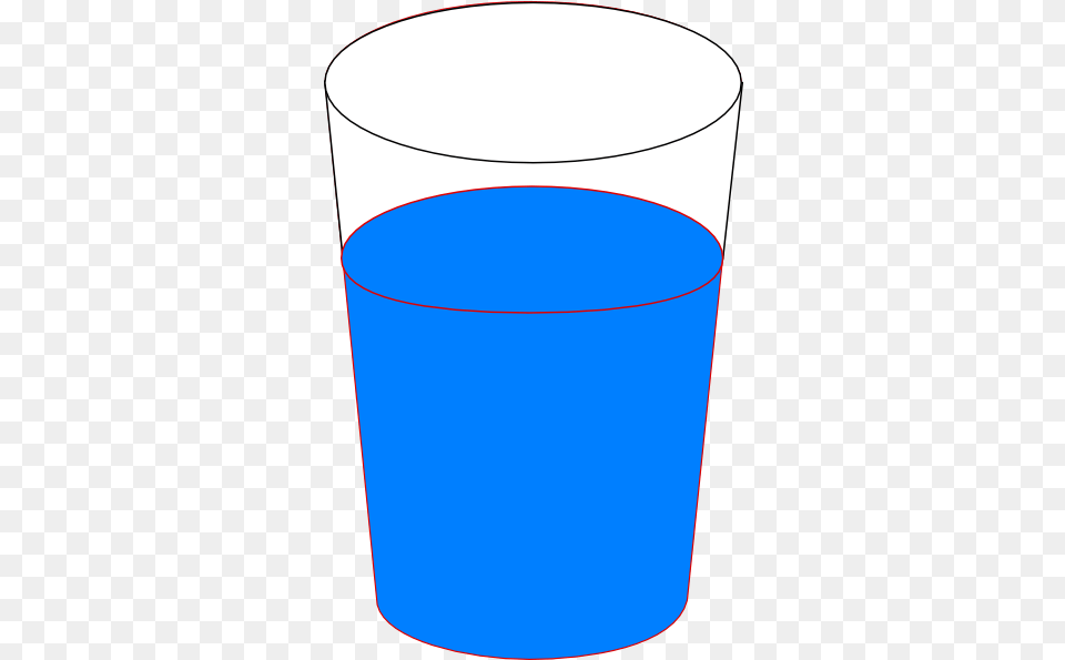 Glass Of Water Transparent Background Cup Of Blue Water, Cylinder, Smoke Pipe Png