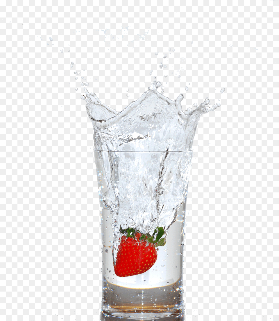 Glass Of Water With Fruit, Berry, Food, Plant, Produce Png