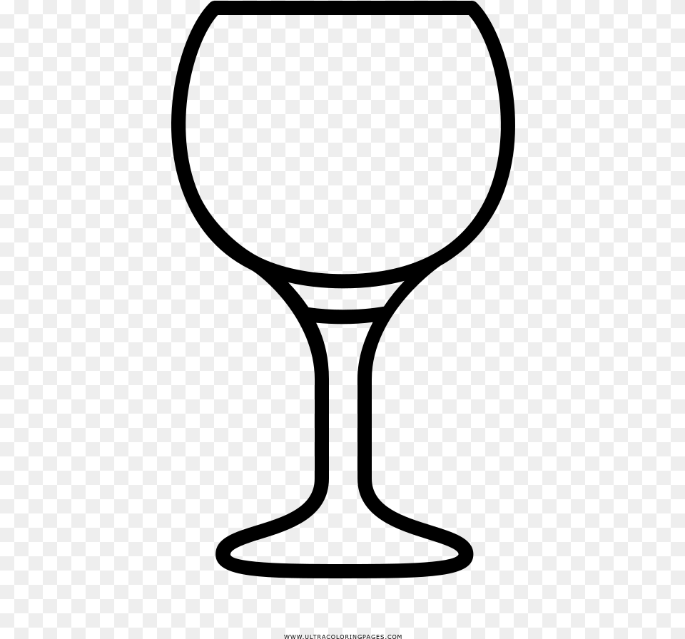 Glass Of Wine Coloring, Gray Free Transparent Png