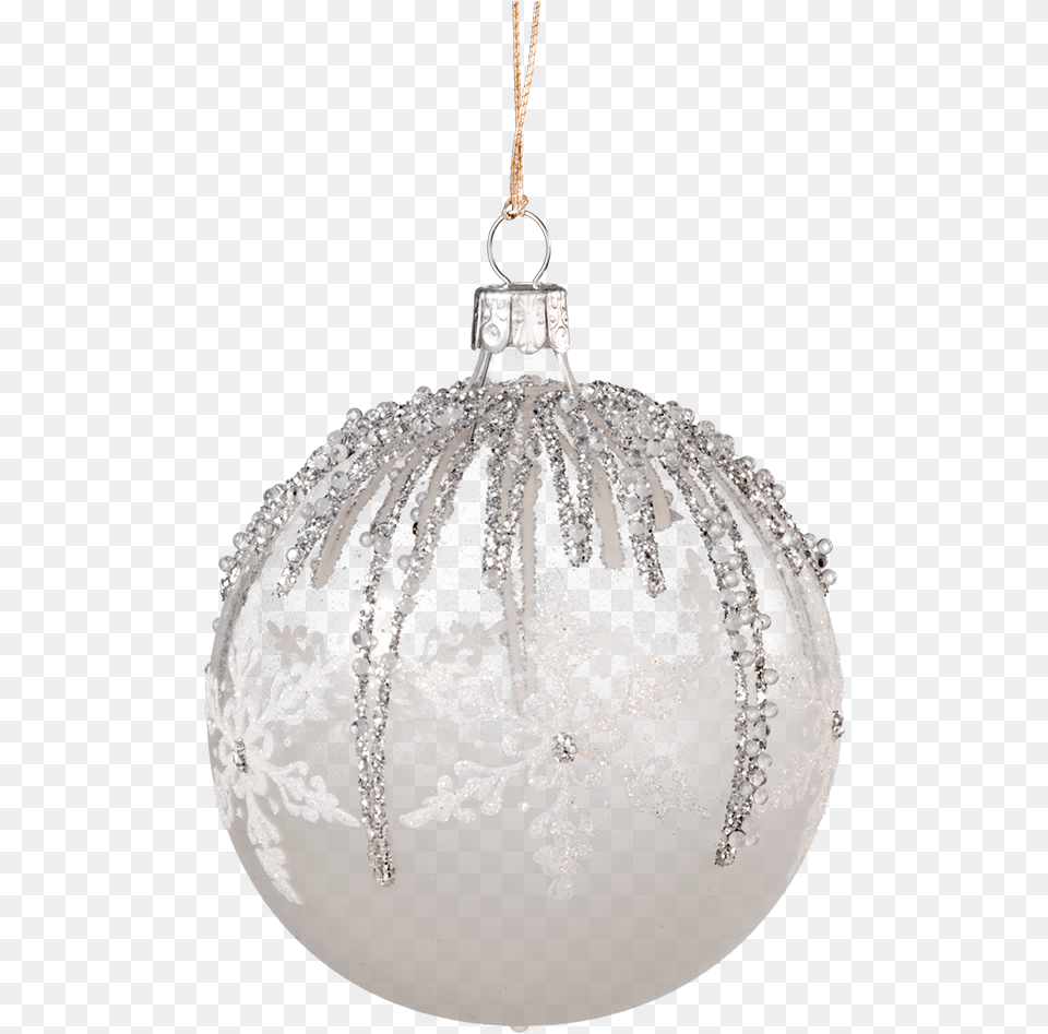 Glass Ornament Clearwhite Christmas Glass Ball, Accessories, Chandelier, Lamp Png Image