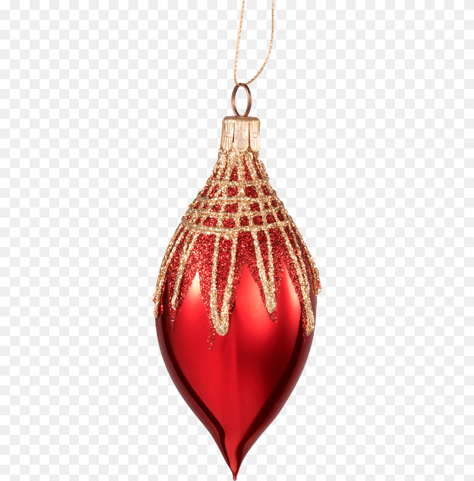 Glass Ornament Red Olive With Glitter Roof Glass, Accessories, Adult, Female, Person Free Png Download