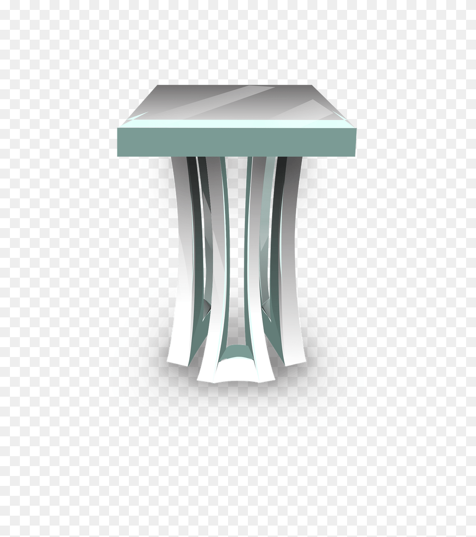 Glass Pedestal Clipart, Furniture, Table, Dining Table Free Png Download