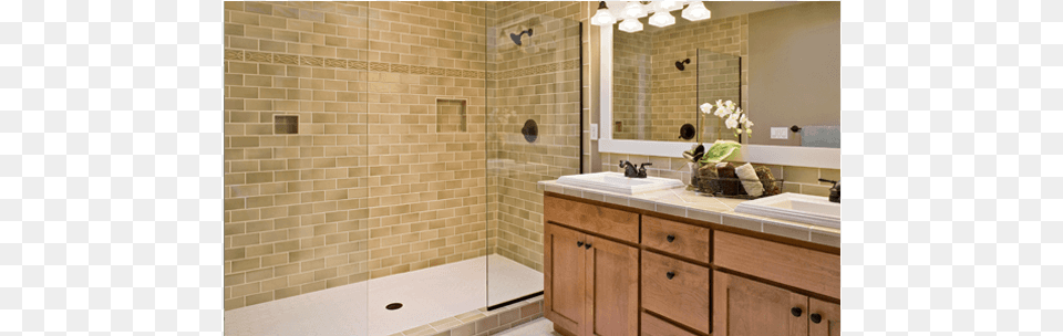 Glass Repair Bathroom, Indoors, Interior Design, Tile Free Png Download