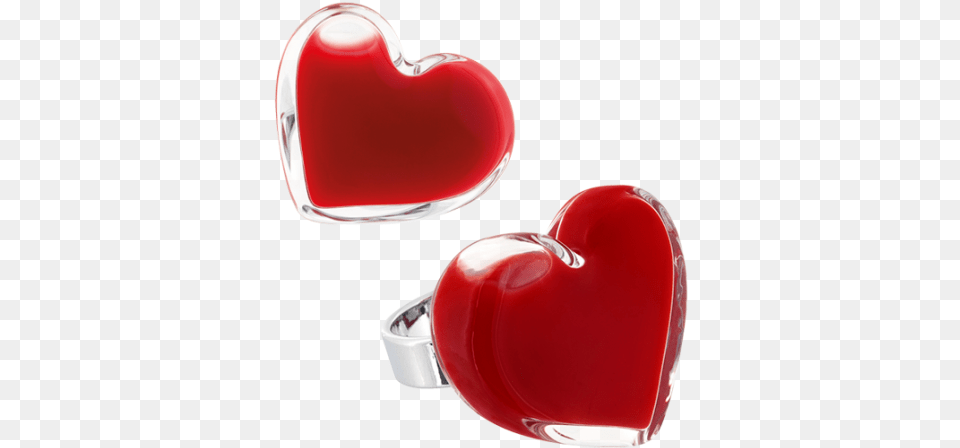 Glass Ring Coeur Medium Milk Red Pylones Heart, Food, Ketchup, Symbol Png