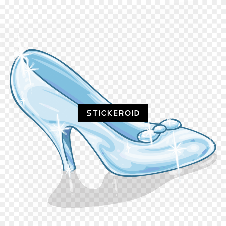 Glass Shoes Coloring Cinderella Glass Slipper Clothing, Footwear, High Heel, Shoe Free Transparent Png