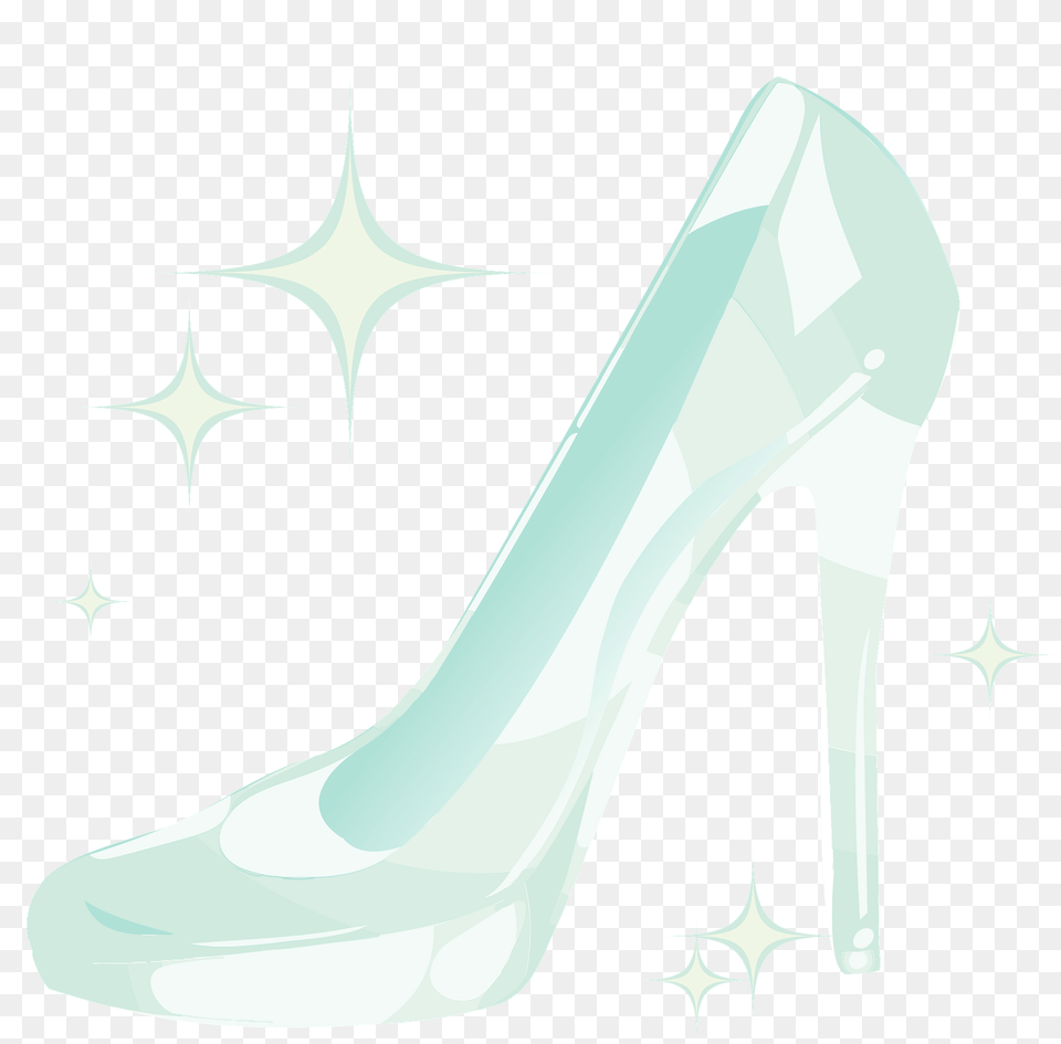 Glass Slipper Clipart, Clothing, Footwear, High Heel, Shoe Png Image