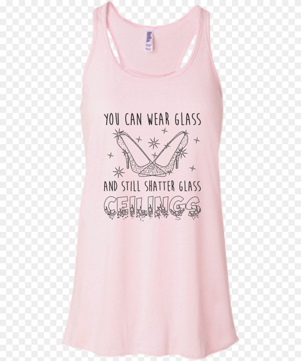 Glass Slippers Shatter Glass Ceilings Active Tank, Clothing, Tank Top, Person Free Png Download