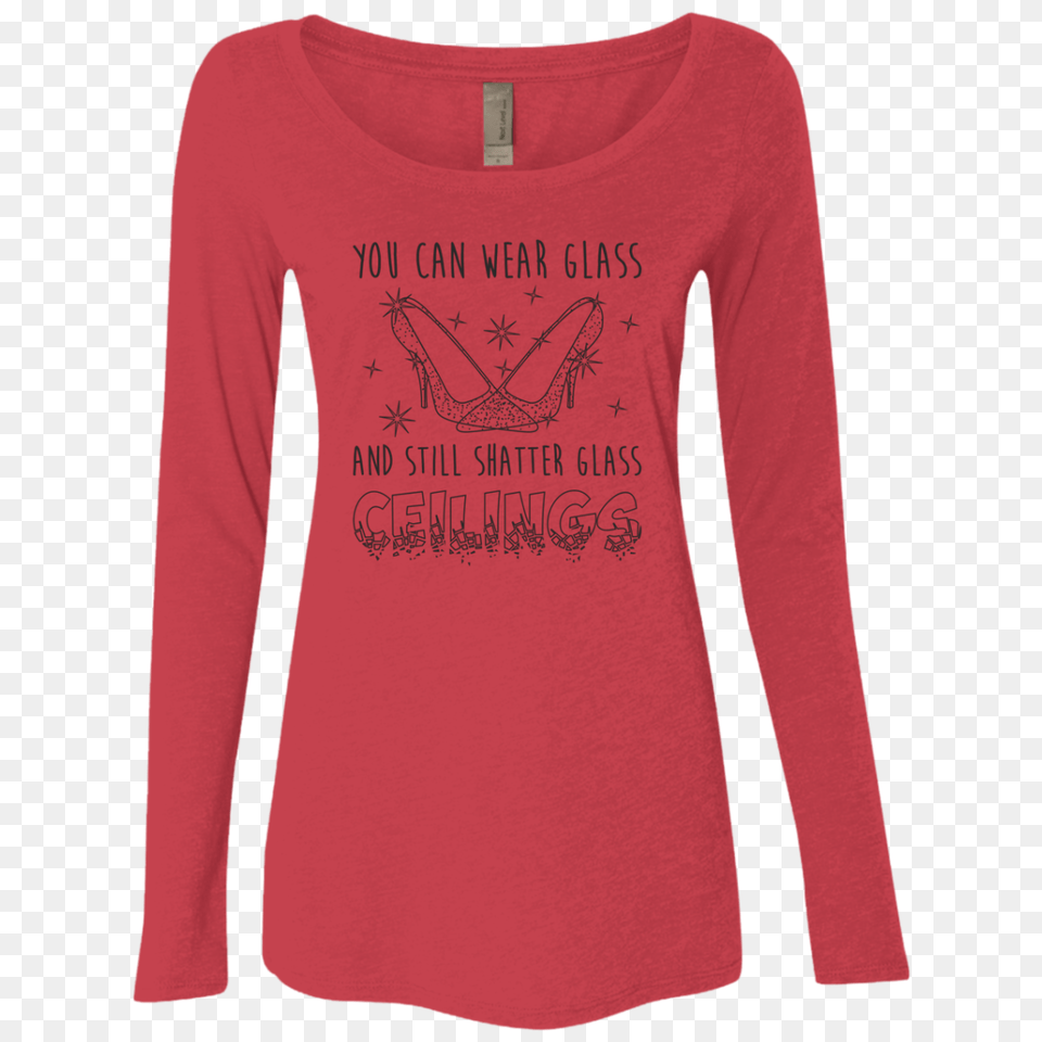 Glass Slippers Shatter Glass Ceilings Feminist Shirt Rani Bee, Clothing, Long Sleeve, Sleeve, T-shirt Png