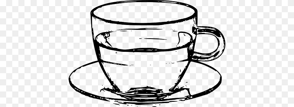 Glass Tea Cup, Saucer, Smoke Pipe Free Transparent Png