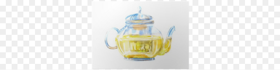 Glass Teapot Of A Green Tea Tea, Cookware, Pot, Pottery, Smoke Pipe Free Png