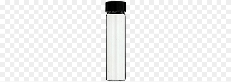 Glass Vial With Plastic Screw Top, Bottle, Shaker, Water Bottle, Cylinder Png Image