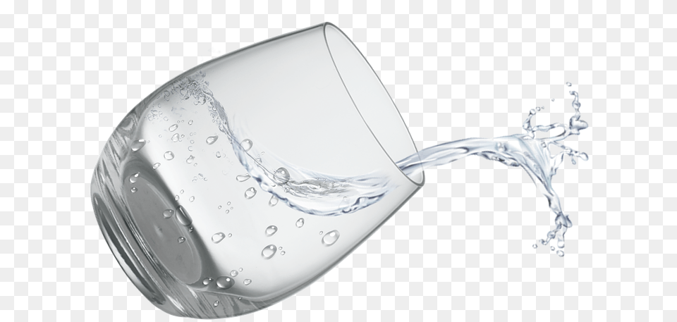 Glass Water Glass Of Water Spilling, Beverage Free Transparent Png