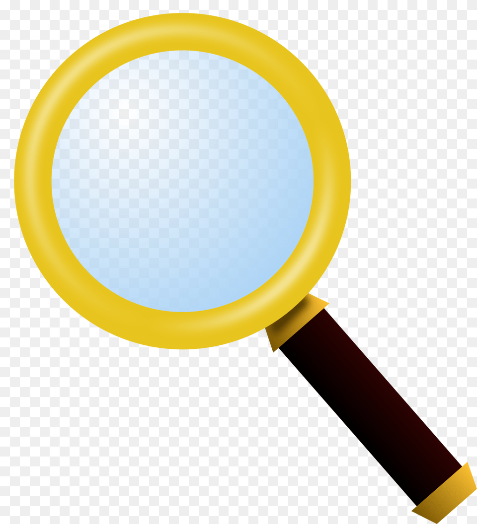 Glass Yellow Clipart, Magnifying Png Image