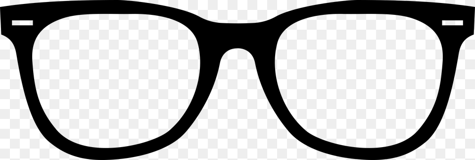 Glasses Clipart, Gray Free Png