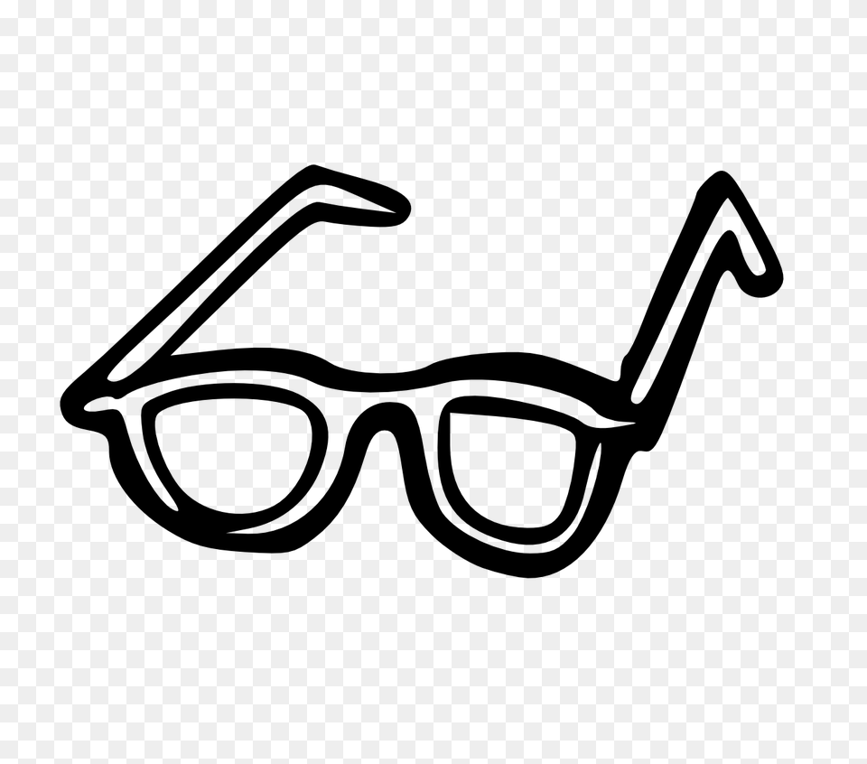 Glasses Clipart Black And White, Accessories, Sunglasses, Goggles, Stencil Png Image