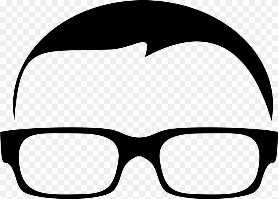 Glasses Clipart Boy With Eyeglasses Cartoon, Gray Free Png Download