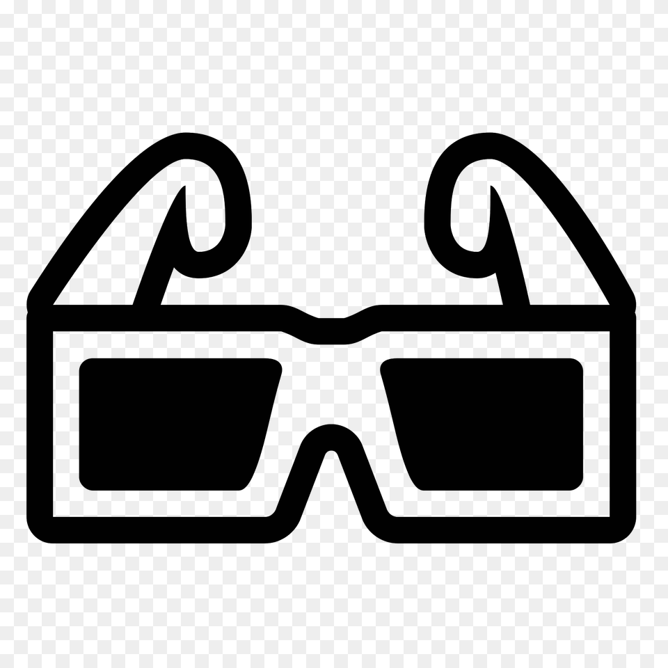 Glasses Filled Icon, Gray Free Png