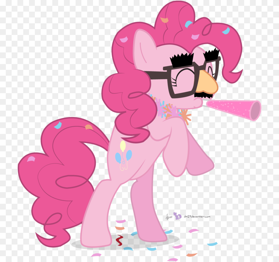Glasses Groucho Mask Pinkie Pie Safe Simple My Little Pony Pinky, Art, Graphics, Purple, Baby Free Png Download